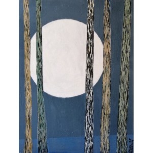Pawel POŚREDNIK (b. 1957), Moon and trees, 2025