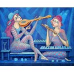Bohdan Wincenty ŁOBODA (ur. 1952), Duet w błękitach, 2025