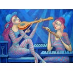 Bohdan Wincenty ŁOBODA (ur. 1952), Duet w błękitach, 2025