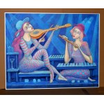 Bohdan Wincenty ŁOBODA (ur. 1952), Duet w błękitach, 2025