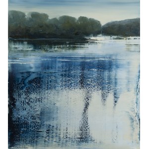 Jagoda Kaczmarczyk-Hudzik (b. 1966, Krakow), Vistula Landscape CXXVI, 2025.