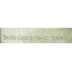 Jerzy Duda-Gracz (1941 Częstochowa - 2004 Łagów), Obraz 2653 (Nadrzecze - koza - studium), 2001