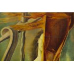 Henryk Kozakiewicz (1936 - 1985 ), composizione surrealista con nudo, 1968