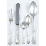 SET OF CHIPPENDALE pattern cutlery, Poland, Warsaw, Stanislaw Owczarski for Fraget, after 1931