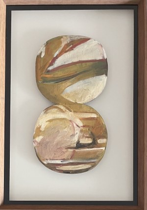 Jan Berdyszak ( 1934 - 2014 ), z cyklu - Koła podwójne, 1962