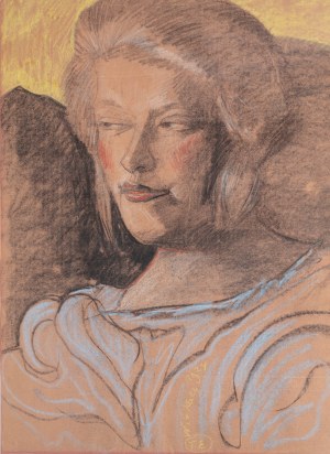 Stanisław Ignacy Witkiewicz (1885 Warszawa - 1939 Jeziory na Polesiu), Portret kobiety , 1924 r.