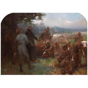 Zygmunt Ajdukiewicz (1861 Witkowice - 1917 Wiedeń), Nawracanie pogan, ok. 1900