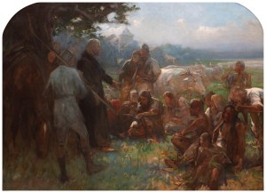 Zygmunt Ajdukiewicz (1861 Witkowice - 1917 Wiedeń), Nawracanie pogan, ok. 1900