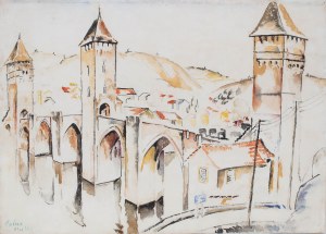 Mela Muter (1876 Warszawa - 1967 Paryż), Pejzaż z Artois”/„Pejzaż z Cohors” (obraz dwustronny), 1918 r.