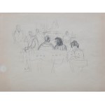 Henryk Hayden (1883 Warszawa - 1970 Paryż), Scena rodzajowa, 1950 r.