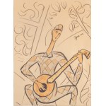 Tymon Niesiołowski (1882 Lwów-1965 Toruń), Młodzieniec z mandoliną