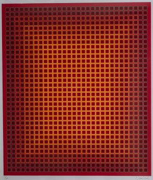 Julian Stańczak (1928 Borownica - 2017 Seven Hills), Z cyklu „Sequential Chroma”, 1980 r.