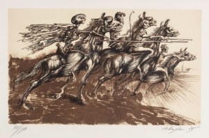 Jan Lebenstein (1930 Brześć Litewski - 1999 Kraków), Jeźdźcy Apokalipsy, 1985 r.