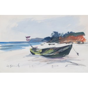 Henryk Baranowski (1932 Starogard Gdański - 2005 Gdynia), Boat on the beach