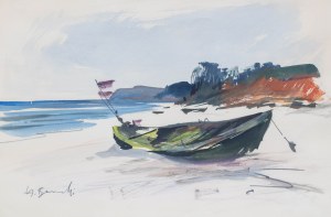 Henryk Baranowski (1932 Starogard Gdański - 2005 Gdynia), Łódka na plaży