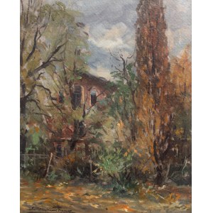Eugeniusz Dzierzencki (1905 Warschau - 1990 Sopot), Herbstlandschaft, Sopot, Kościuszki-Straße 61