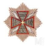 Kingdom of Poland 1815-1831 [GOLDEN SILVER] Star for Order of the White Eagle, "Pro Fide, Rege et Lege" November Uprising 1830-1831