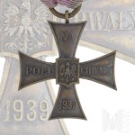 Home Army/Conspiracy Cross of Valor Conspiracy 1939 - Sparrowhawk Cat.16 Polish Underground State