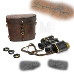 II RP Polish Binoculars H.Kolberg with Case - Tadeusz Wojciech Dorautt - 2nd Legion Infantry Regiment - Crime in Zakroczym, Zakroczym [Modlin Fortress].
