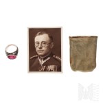 II RP - Signet of Honor of the 5th Legion Infantry Regiment (Vilnius) - Captain Kazimierz Bujalski, Adjutant of the Regiment - Silver, Gold, Steel.