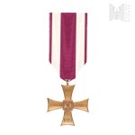 PSZnZ Cross of Valour (Sparrowhawk 24b) - "Brzuchacz" Technical Group London with Miniature and Price Card