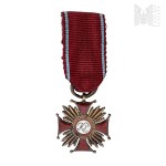 PSZnZ Miniature Silver Cross of Merit - Spink & Son - Picheta and Pajak Family Collection