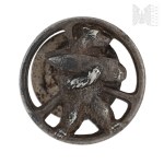 PSZnZ Collar Badge of the 22nd Artillery Supply Copmany - Wojtek Bear - Picheta and Pajak Family Collection