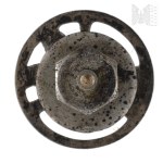 PSZnZ Collar Badge of the 22nd Artillery Supply Copmany - Wojtek Bear - Picheta and Pajak Family Collection