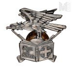 PSZnZ Badge of the School of the Junaks and the School of the Junior Volunteers - M. Rubin Tel-Aviv, Signed Cap