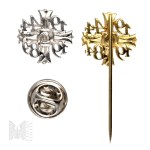PSZnZ/Emigration Two Anniversary Pin - 40th Anniversary of the Battle of Monte Cassino - Picheta and Pajak Souvenir Collection