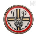 PSZnZ/Emigration Anniversary pin on the occasion of the departure of the 1st Cadre Company from Kraków - London 1964
