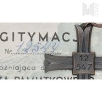 PSZnZ Monte Cassino Commemorative Cross with Legitimation Number 12547 Senior Sergeant Joseph Skoczylas 3rd Carpathian Rifle Baon
