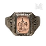 [SILVER] PSZnZ Iraq 1943 Commemorative Signet.
