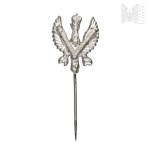 PSZnZ Patriotic pin with eagle and letter V
