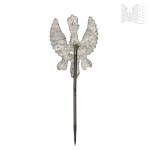 PSZnZ Patriotic pin with eagle and letter V
