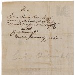 Antonio Maria Odescalchi, Rome 1761, Ecclesiastical Testimonium for Peter Paul Philip Bonaloggi