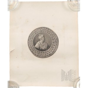 Antoni Oleszczynski (1794-1879) Medallion of Sigismund II Augustus (obverse), Poznan ca. 1865.
