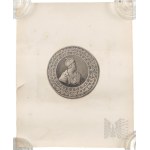 Antoni Oleszczyński (1794-1879) Medalion Zygmunta II Augusta (awers), Poznań ok 1865 r.