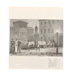 [JANUARY UPRISING] 19e siècle, ? Huttula ? Le transfert du corps de Michał Landa à la citadelle de Varsovie le 9 avril 1861, Deuil national