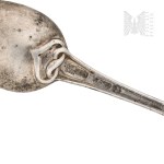 [SILVER] Karol Filip Malcz, Teaspoon, Warsaw 1852 - Radziwiłł Wedding Coat of Arms