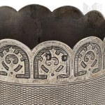 [SILVER] 19th c. Tsarist Russia Basket/Glass Protective Holder