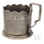 [SILVER] 19th c. Tsarist Russia Basket/Glass Protective Holder