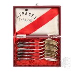 [SILVER] J. Fraget, Set of spoons, Warsaw 19th-20th century.