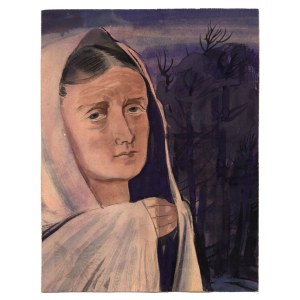 Author unknown, Portrait of a woman, Poland, mid-20th century.