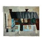 Dorota BRODOWSKA (ur. 1954), - „Dom”, Olej na Płótnie