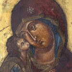 Russia(?) 19th century, Mother of God with Child in Eleus type, - Madonna