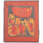 Russia(?) 19th century, Icon with scenes from the life of the Prophet Elijah