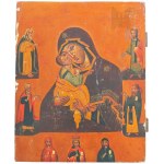 Russia(?) 19th century Icon of the Virgin Mary of the Eleus type