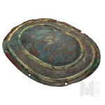 16th-17th centuries. Noble Coffin Shield with Coat of Arms