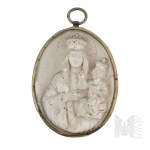 18th/19th century Madonna and Child - devotional bas-relief